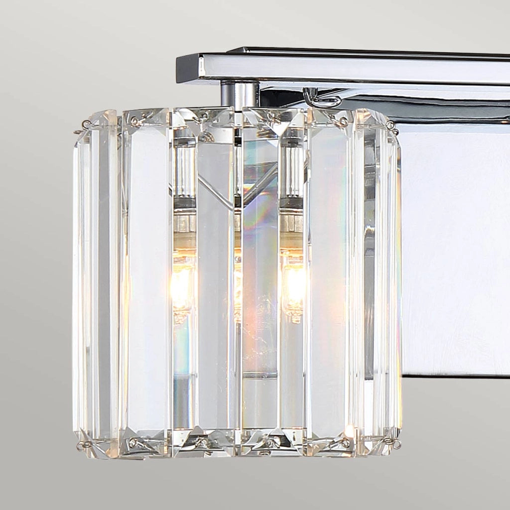 Applique bagno 2 luci cristallo cromo Quoizel Divine