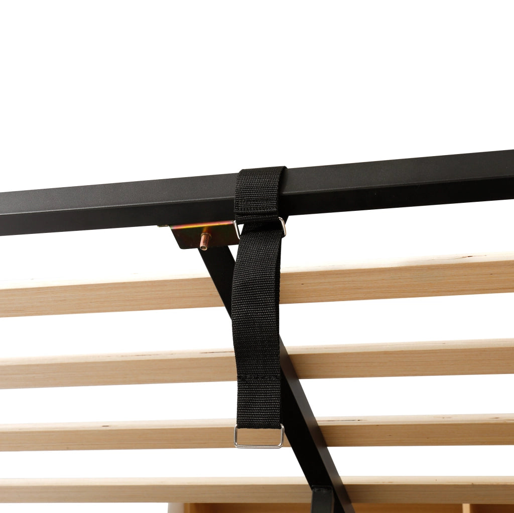 Daybed imbottito con contenitore idraulico, LED e porte USB-C 140x190 cm