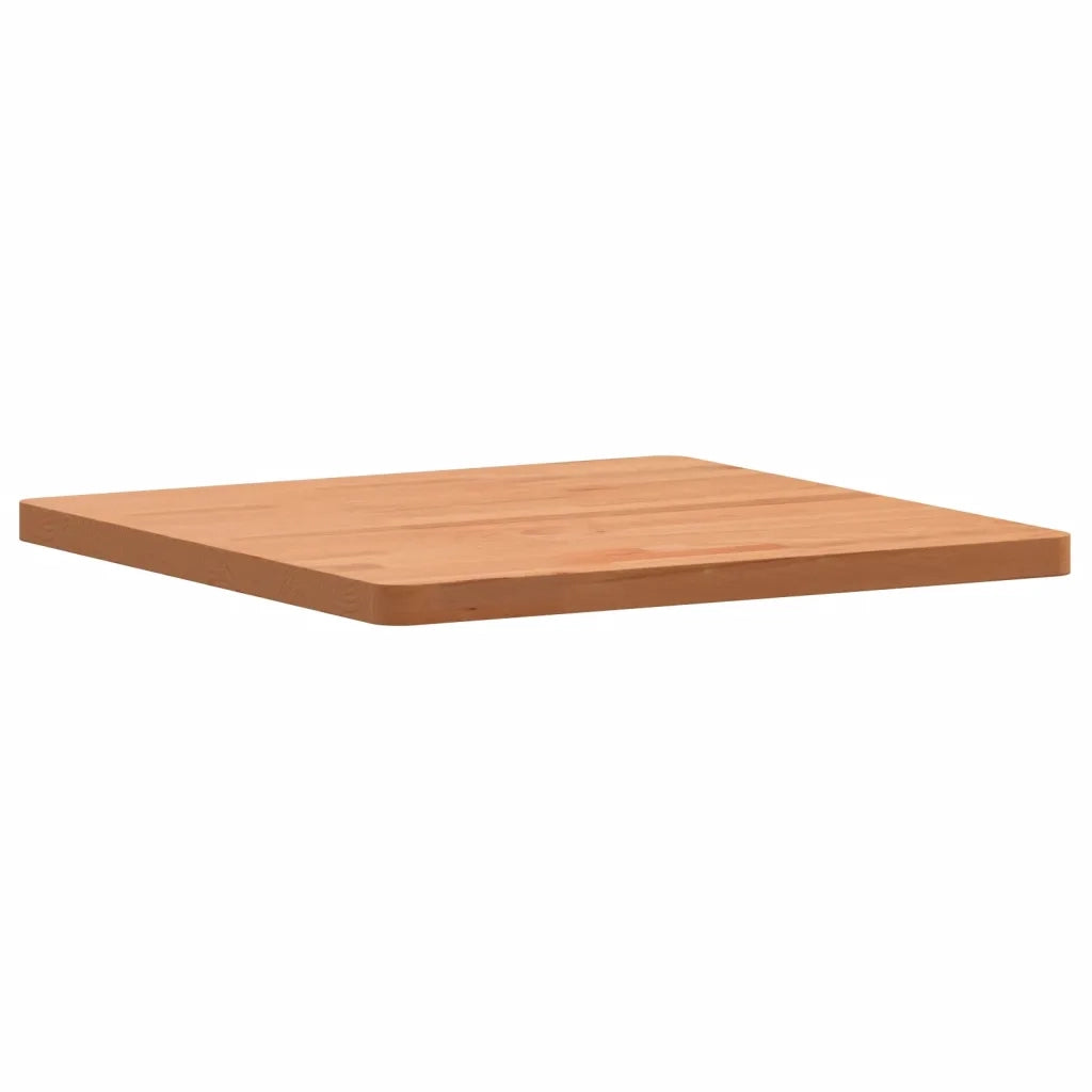 Piano per Tavolo 50x50x2,5 cm Quadrato Legno Massello di Faggio 355973