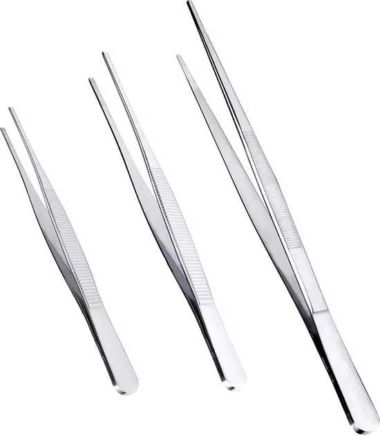 3 pezzi di spazzola per cucina - spazzola - acciaio inossidabile - 30cm - 21cm - 16cm