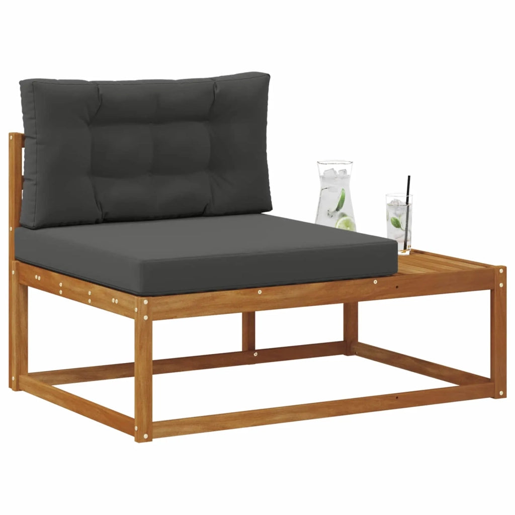 Divano da Giardino-Divano Esterno Finale con cuscino Naturale 115 x 83 x 73 cm 755558
