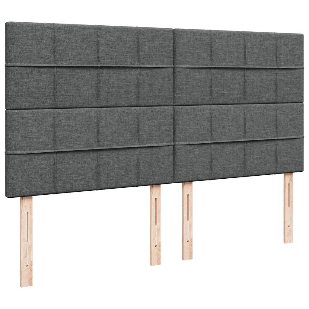 vidaXL Struttura Letto Pouf con Materasso 160x200 cm in Tessuto