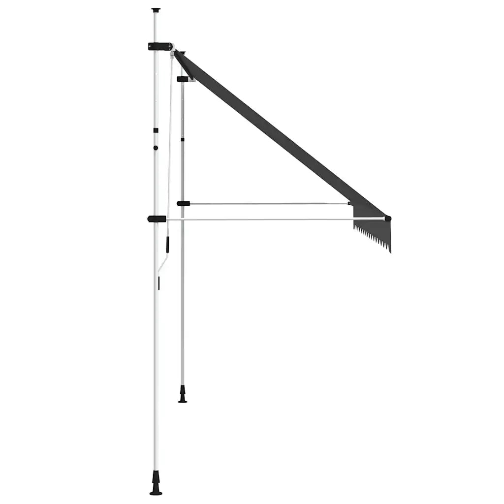 Tenda da Sole Retrattile Manuale 350 cm Antracite 143691