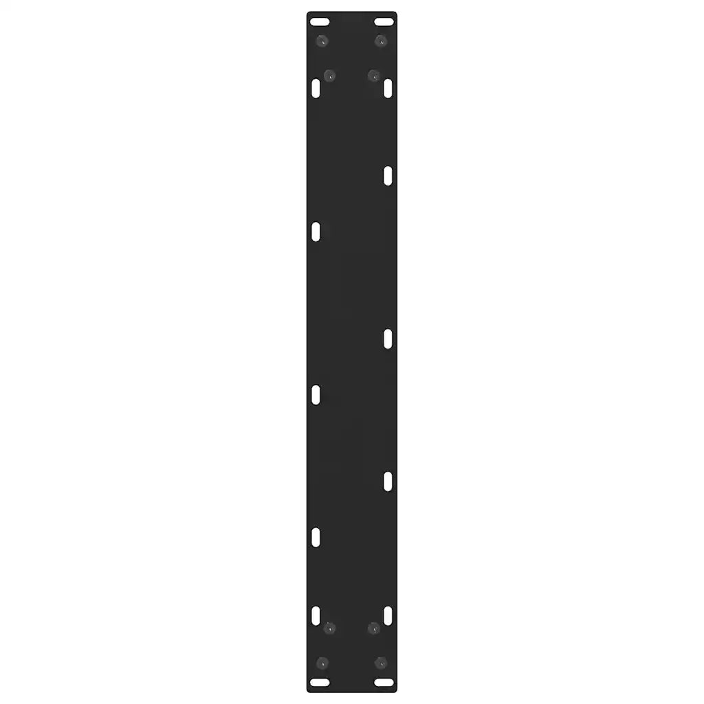 Gambe per tavolo da bar nere 2 pz 60x(110-111) cm in acciaio 4013356