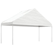 Gazebo con Tetto Bianco 4,46x5,88x3,75 m in Polietilene 3155518