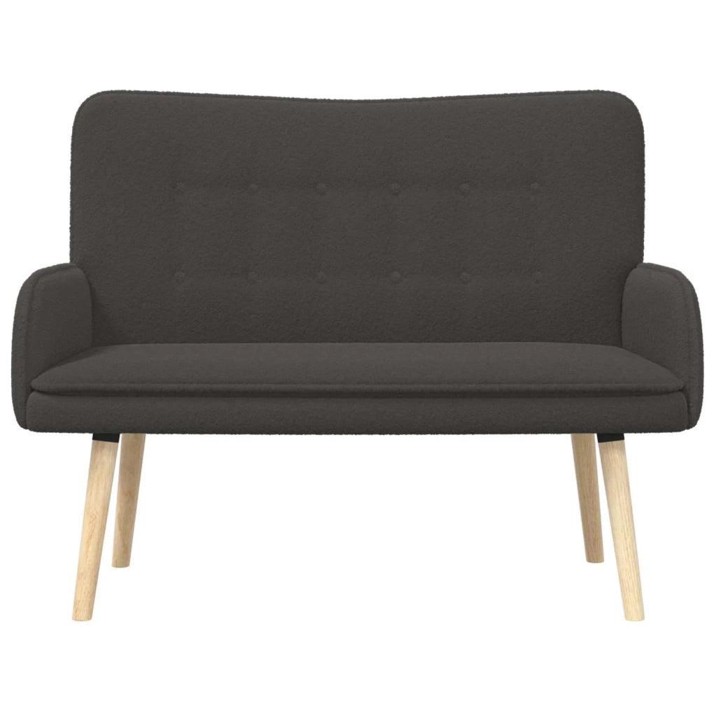 Divano a 2 Posti Grigio Scuro 115 x 61 x 87 cm Bouclé 42028926