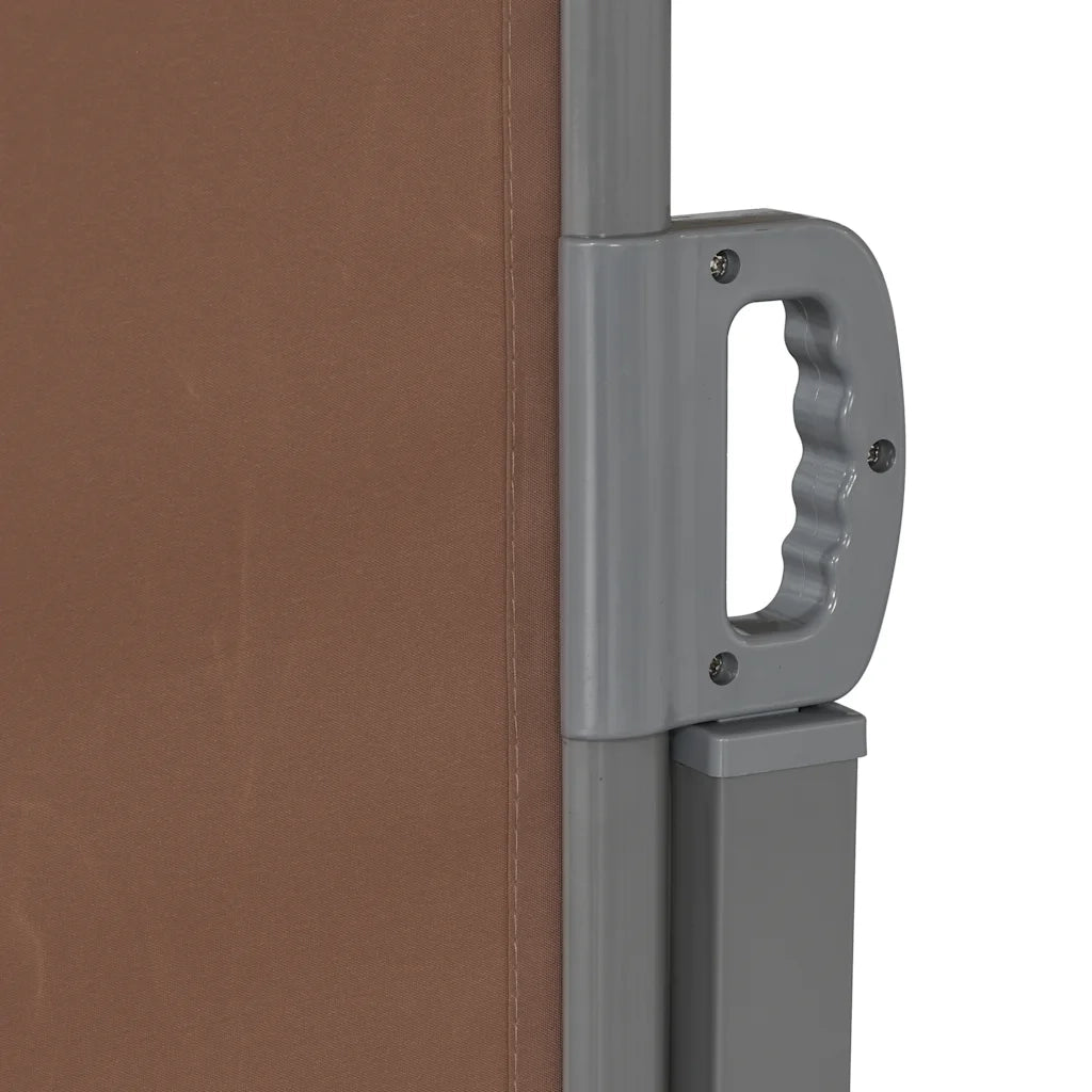 Tenda da Sole Laterale Retrattile 160x600 cm Marrone 143681