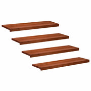 Tappeti per scale 4 pz 90 x 30 x 2 cm Marrone 3446228
