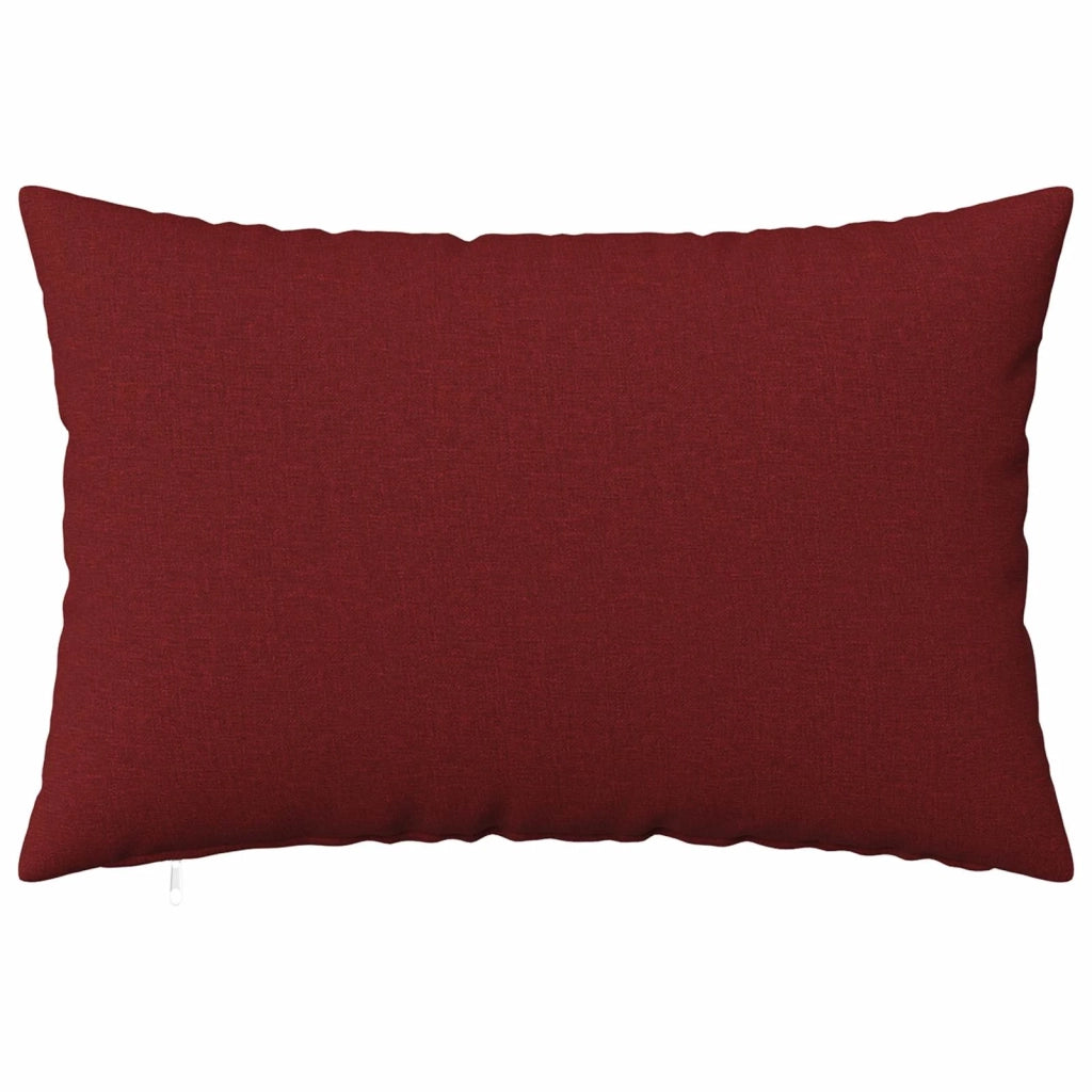 Federa 6 pz HEERLEN Rosso Vino 50 x 80 cm Tessuto 911884