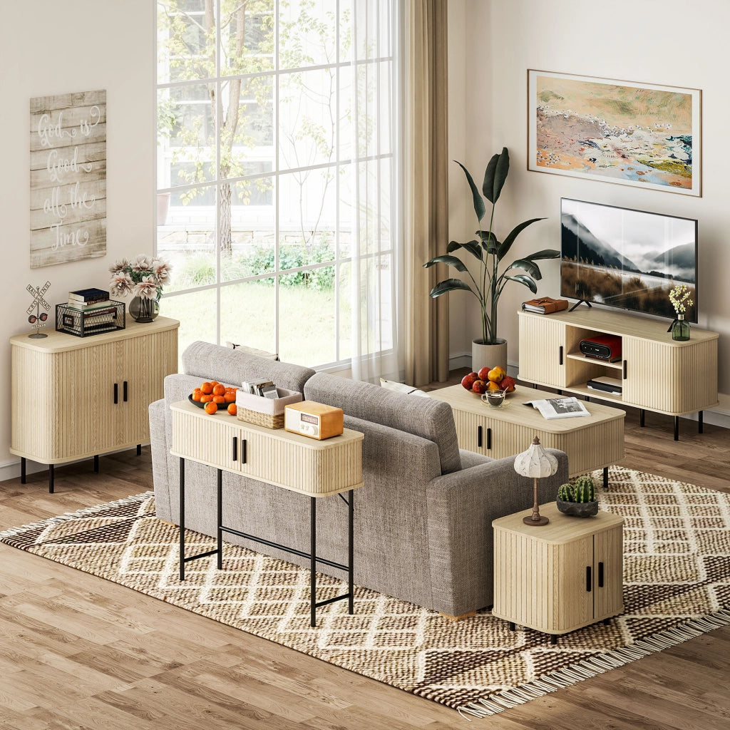 Armadio a 2 ante scorrevoli ¨C zephmum ¨C Rovere e Nero 90x40x75 cm