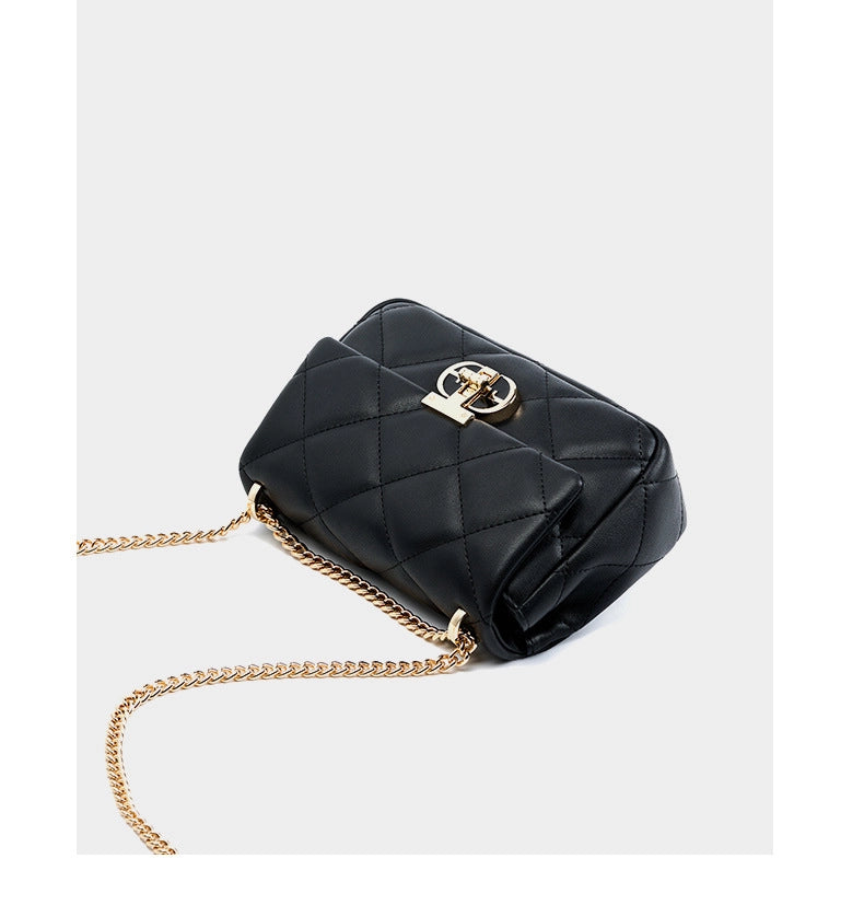 Borsa a tracolla/borsa tote da donna in vera pelle nera