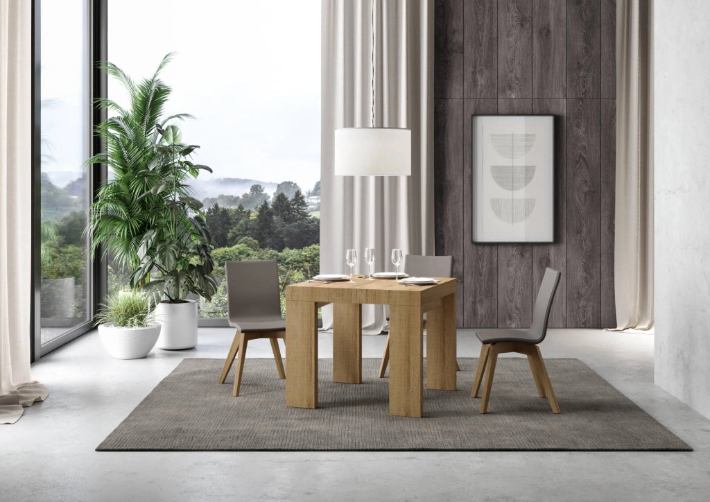 Tavolo allungabile 90x90/246 cm Roxel Quercia Natura