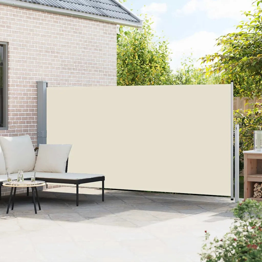 Tenda da Sole Laterale Retrattile 160 x 500 cm Crema 45461
