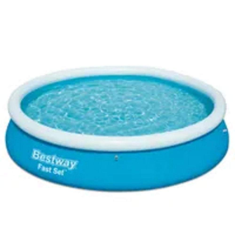 Trade Shop - Piscina Gonfiabile Rotonda Fast Set 366x76cm Predisposta Per Pompa Filtro 57273 -