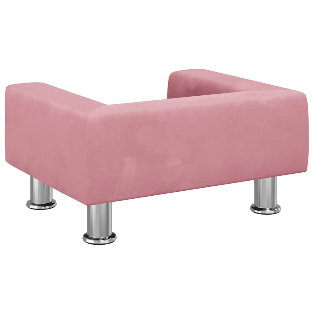 Cuccia per cani comoda 50 x 40 x 26,5 cm velluto rosa 02_0042668