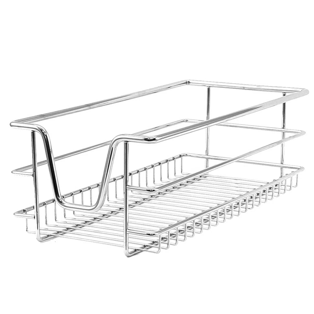 Tirare Fuori Cestini in Acciaio da Cucina Cestelli Organizzazione Credenza da 30cm