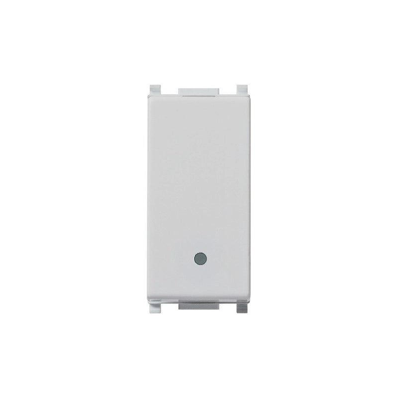 14004.Sl Deviatore 1P 10Ax Silver Plana
