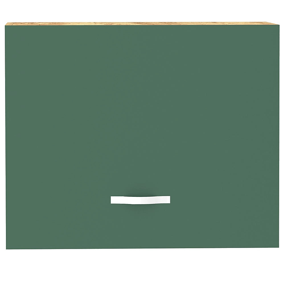 Pensile da Cucina Ribaltabile Muro Armadio Sospeso in Legno Parete Colore Verde