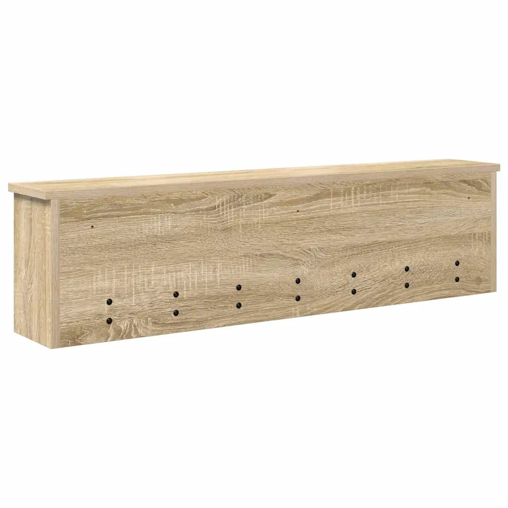 vidaXL Appendiabiti a muro rovere sonoma 100 x 16 x 26 cm