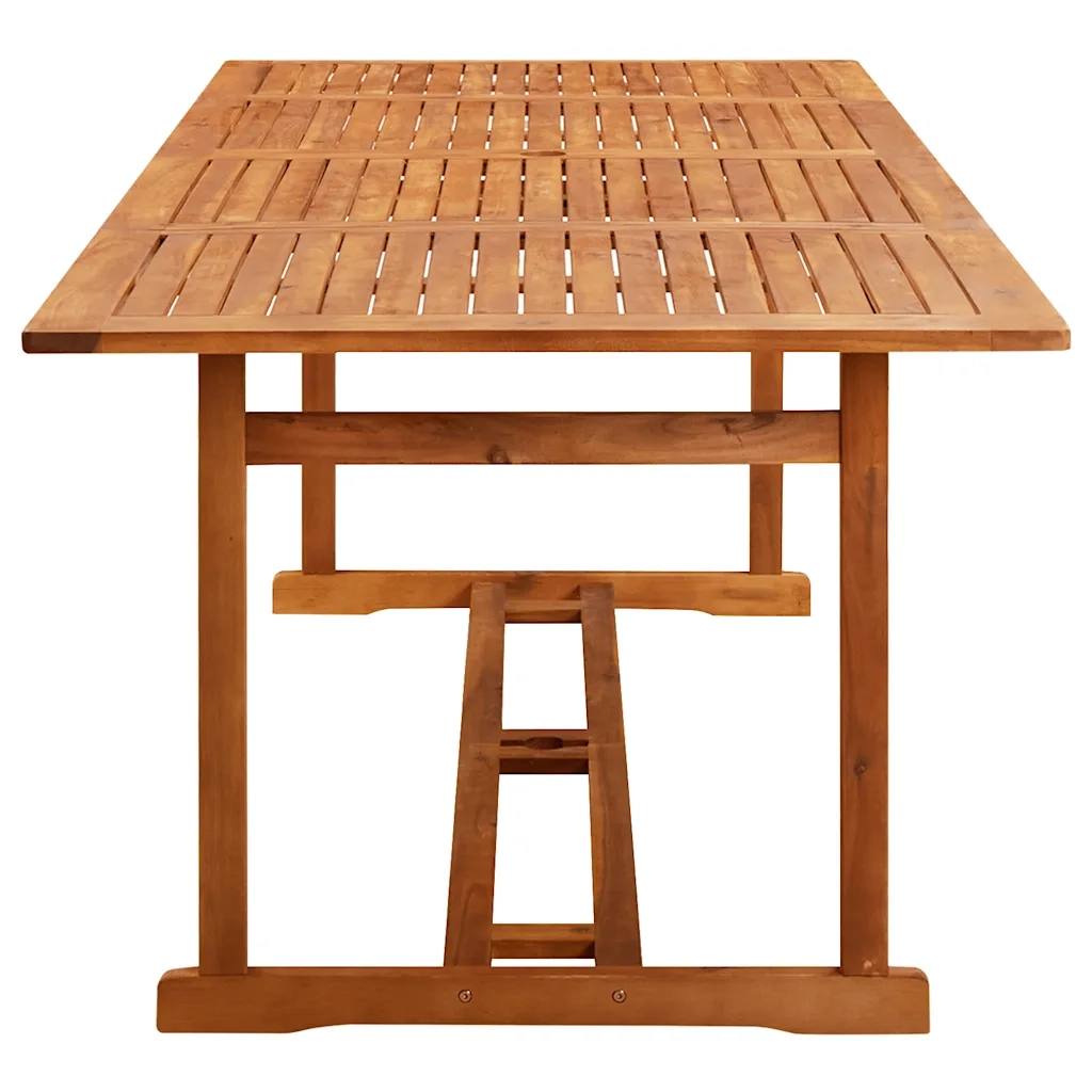Set da Pranzo da Giardino 11 pz 220x90x75 cm Massello di Acacia 3086987