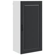 Mobiletto da cucina a parete pratico contenitore 50 x 31 x 100 cm stile moderno legno ingegnerizzato nero 02_0054466