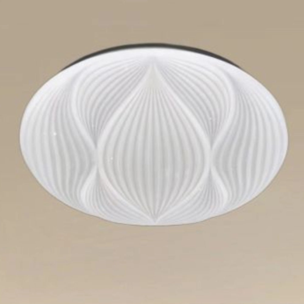 Trade Shop - Plafoniera Lampada Soffitto Decorata Bianco Led 45w Luce Fredda 6500k Ip20 97485 -
