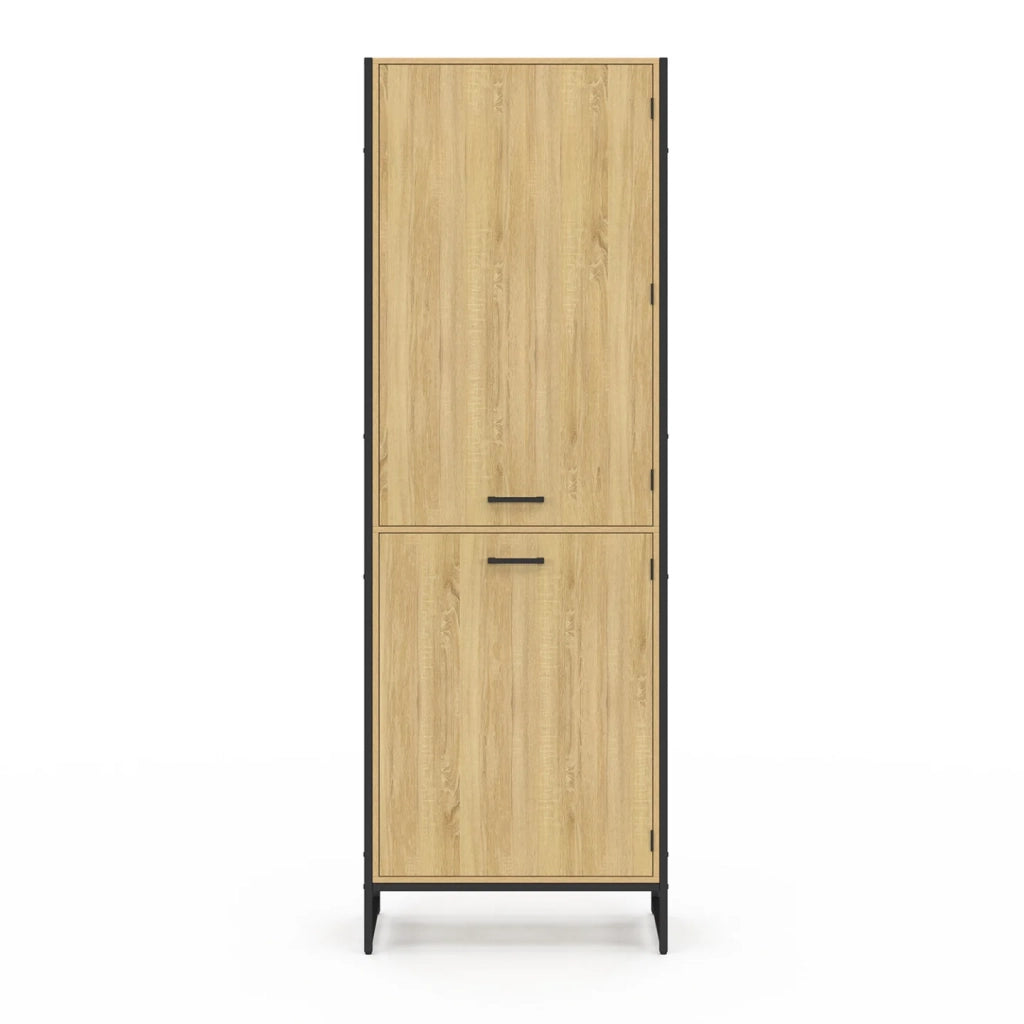 IDMarket - Mobile da cucina DETROIT a 2 ante da 60 cm di design industriale