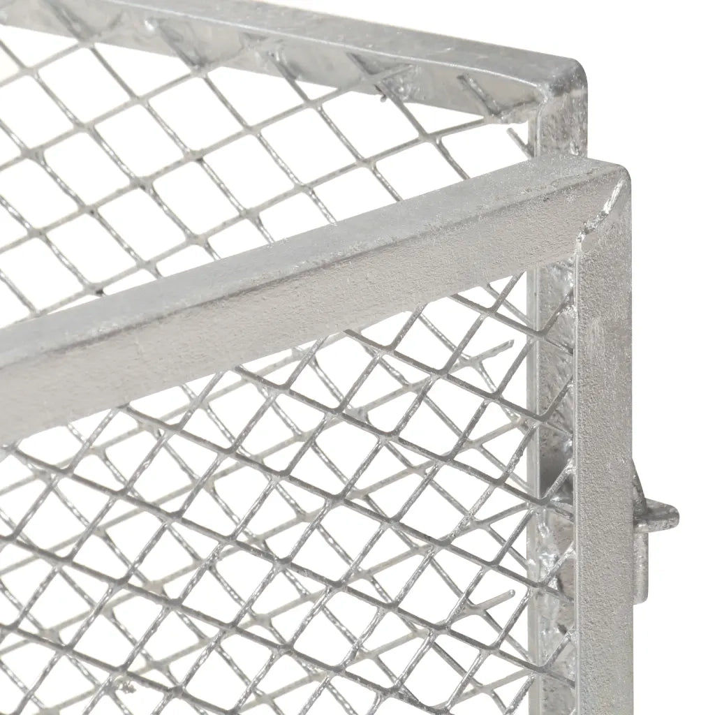 Compostiera da Giardino 85x85x70 cm in Ferro Zincato CFW9328014