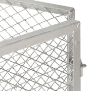 Compostiera da Giardino 85x85x70 cm in Ferro Zincato CFW9328014
