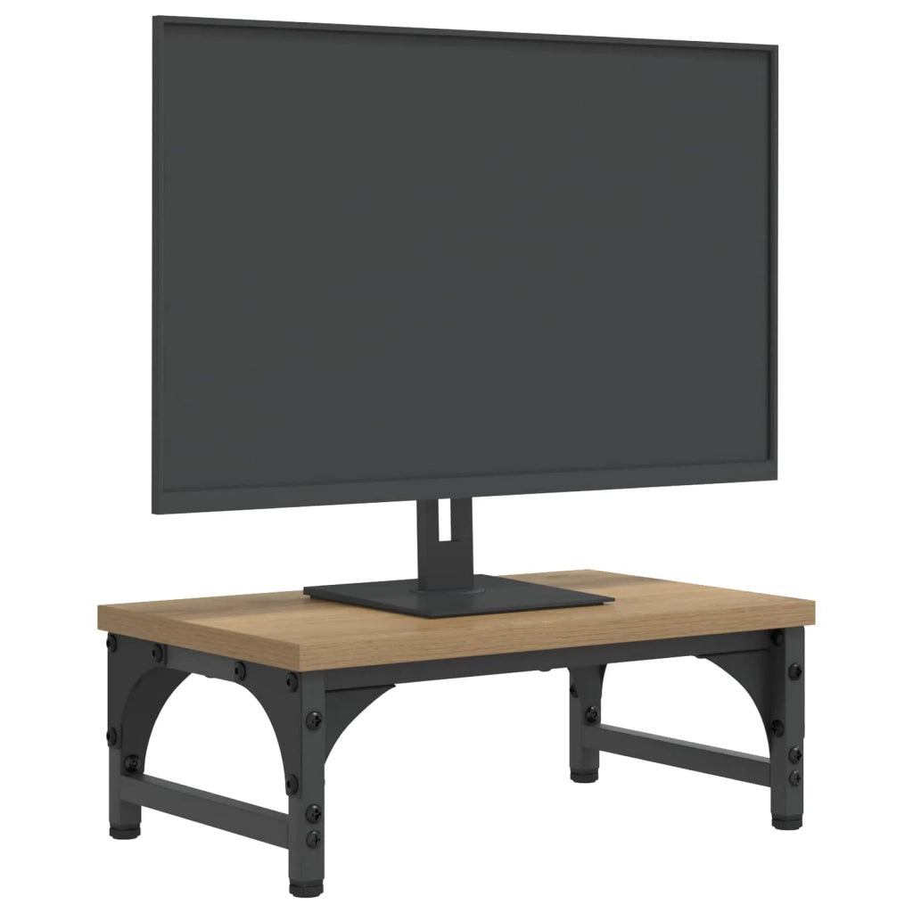 Supporto per Monitor Rovere Artigianale 37 x 23 x 14 cm PB 8010885