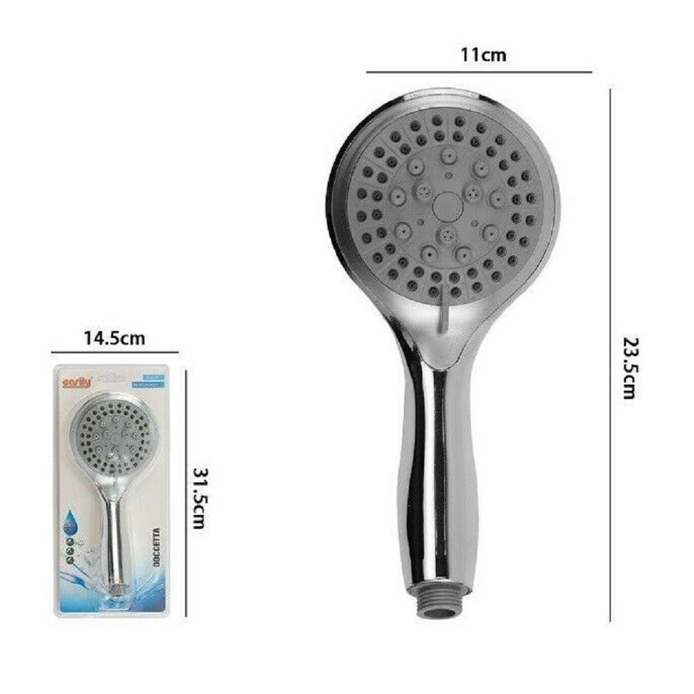 Trade Shop - Doccetta Doccino Soffione Doccia Cornetta Moderno 69325 Bagno 11x23.5cm Multigetto -