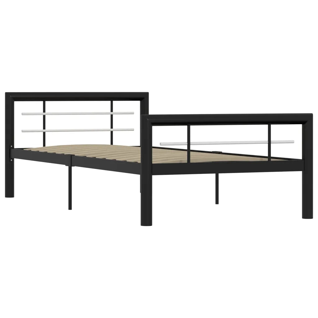 Giroletto Nero e Bianco in Metallo 90x200 cm 284550