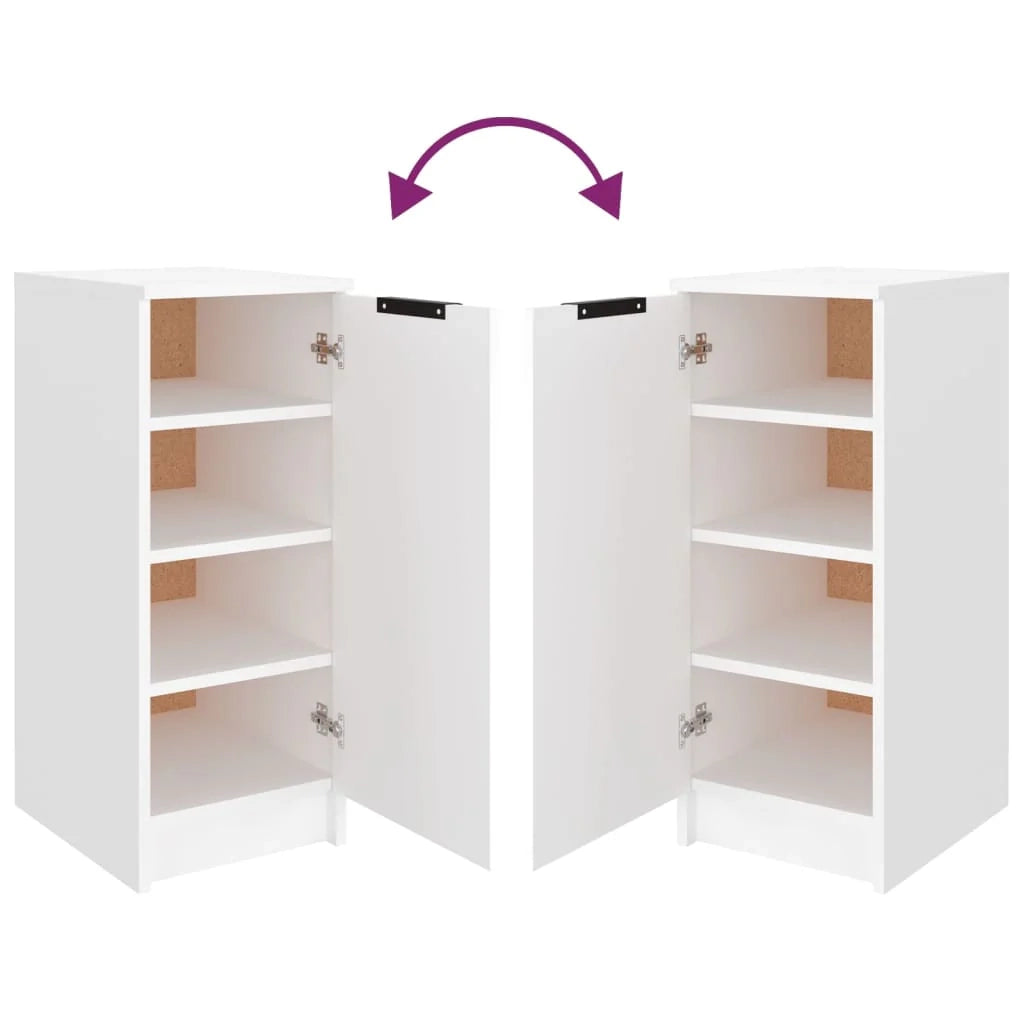 Scarpiera mobile contenitore per scarpe mobile per ingresso/corridoio/soggiorno 30 x 35 x 70 cm legno ingegnerizzato bianco 02_0021449