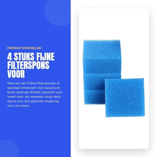 Filtro per acquario a 4 pezzi - compatibile con acquari Juwel - BioPlus F - filtro meccanico/biologico - acqua cristallina - filtro per acquario