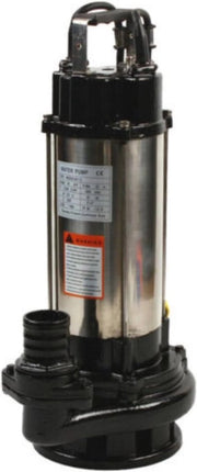 Pompa doppia 1500 W per acque reflue - 36000 l/u, interruttore galleggiante & 6m cavo di rilascio