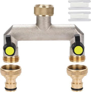 Adattatore a due vie per tubi in rame per rubinetto per lavastoviglie - 09 cm (3-4 pollici) - lavastoviglie - cucina - esterno - giardino - prato - giallo
