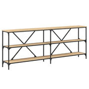 Tavolo Consolle | Tavolo d'Ingresso Rovere Sonoma 200x30x75 cm Multistrato e Ferro