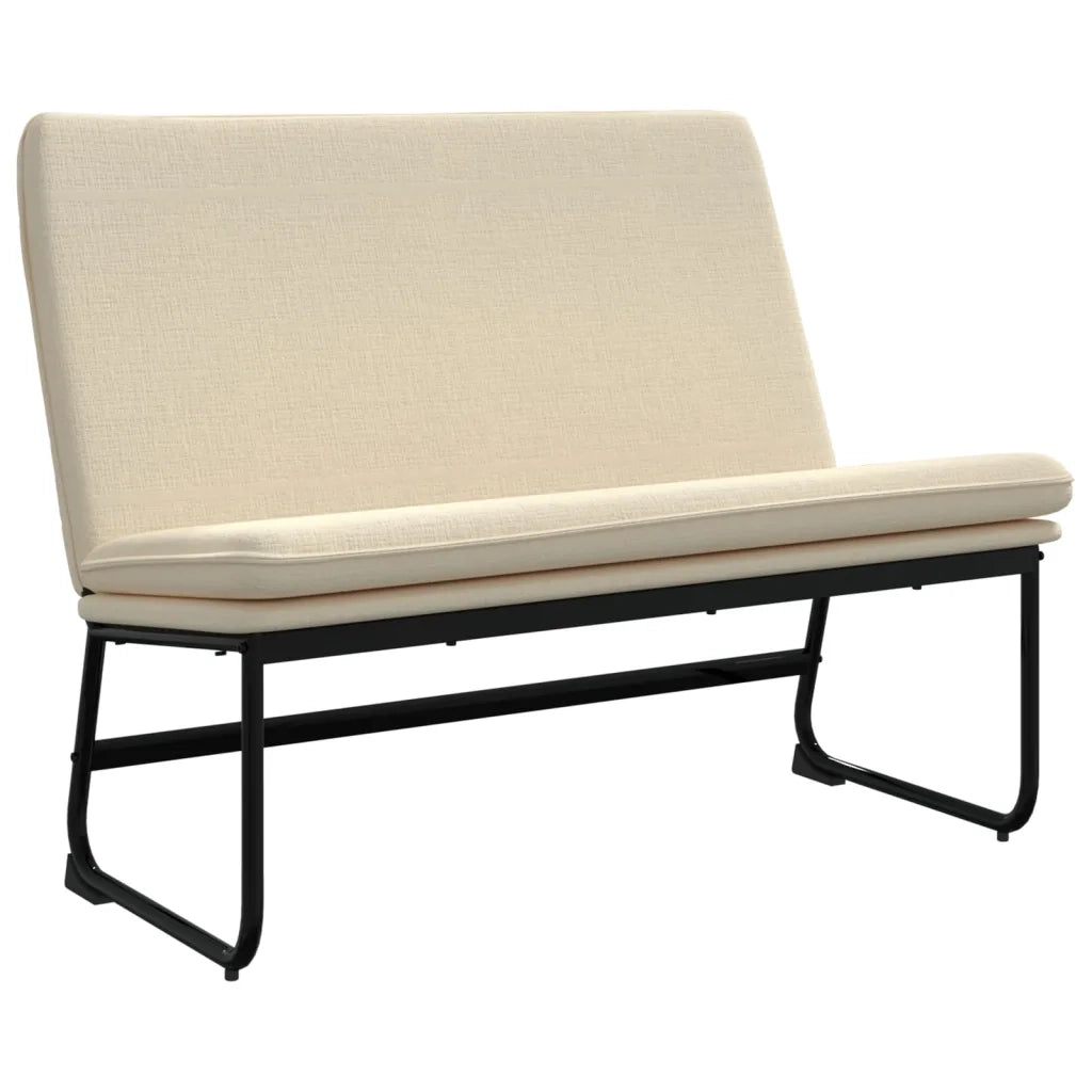 Panca Crema 100x75x76 cm in Tessuto 351327