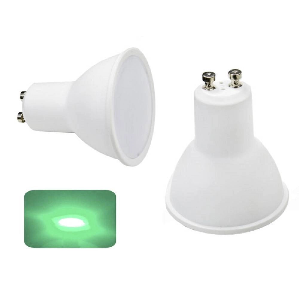 Trade Shop - Faretto Led Gu10 6watt Luce Colorata Blu Rossa Verde 220v Lampadina Gu10 Gu10 -