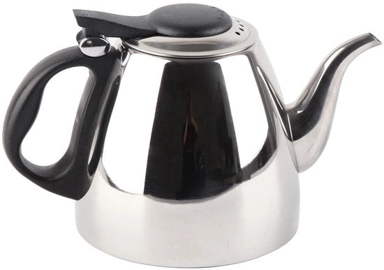 Teapot in acciaio inossidabile 1,2L/1,5L - Doppio strato - Maniglia termoresistente - Design elegante - Elevata capacità di cottura - Sicuro da utilizzare - Bollitore elettrico
