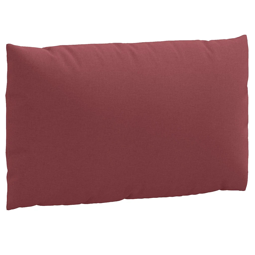 Cuscini per Pallet 3 pz Rosso Vino Mélange in Tessuto 4002661