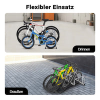 Toboli Rastrelliera per 6 biciclette Portabici in acciaio zincato per interno ed esterno Supporti