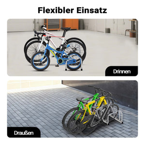 Toboli Rastrelliera per 6 biciclette Portabici in acciaio zincato per interno ed esterno Supporti