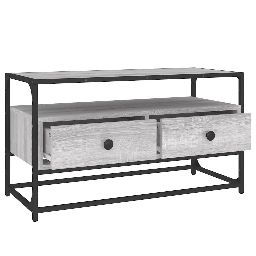 Mobile Porta TV Grigio Sonoma 80x35x45 cm in Legno Multistrato 826313