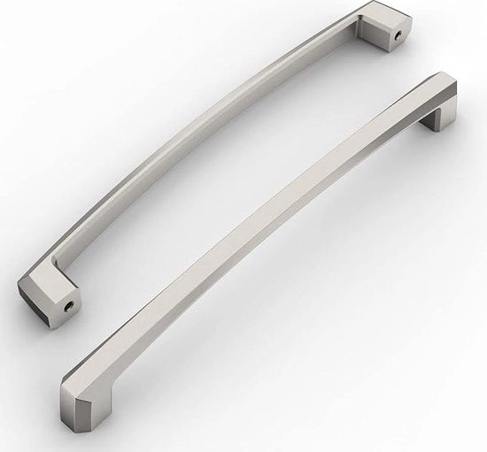 Maniglie a 10 pezzi, nickelato, per mobili, 177 mm, distanza di apertura, maniglie per porte, cucina, maniglie per carrello, maniglie per cucina, stile vintage, maniglie per armadi in bronzo.