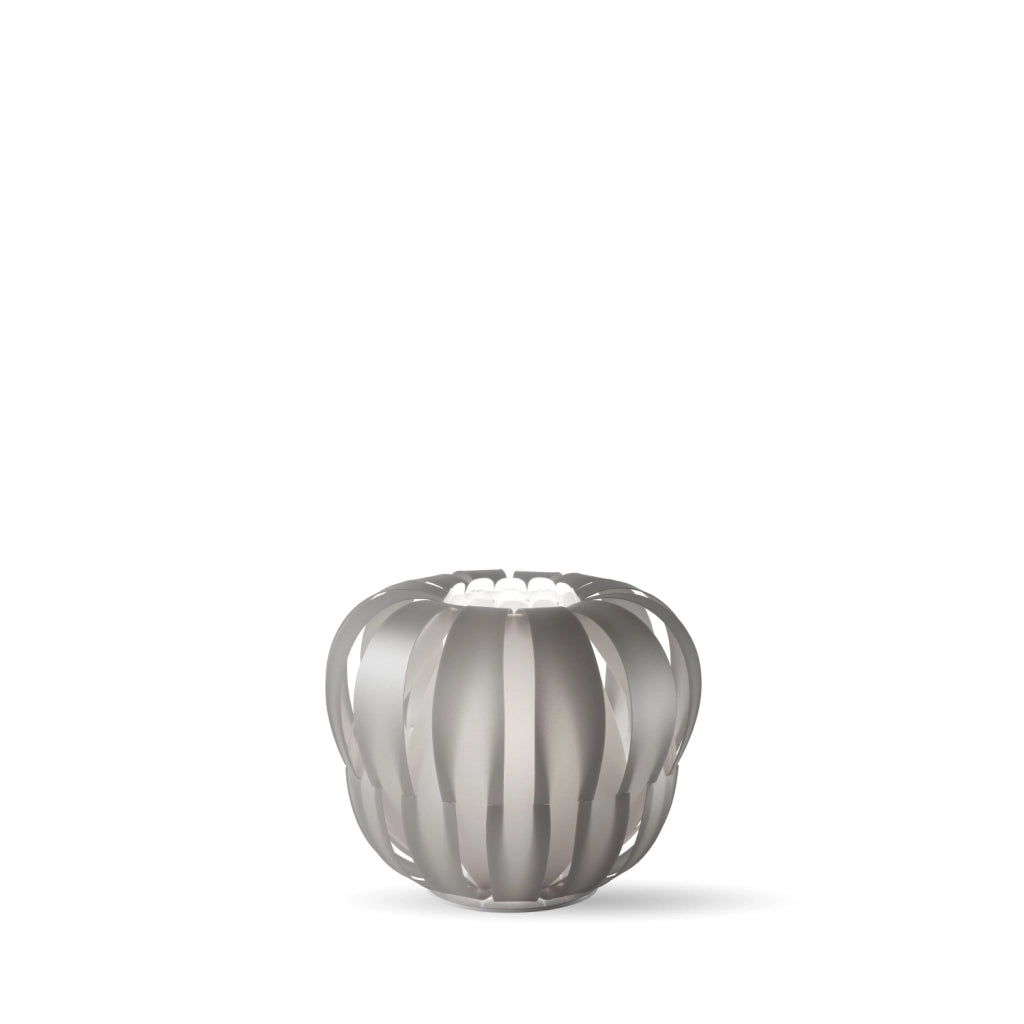 Lampada Da Scrivania Moderna Queen Polilux ® Argento E Metallo Bianco 1 Luce E14