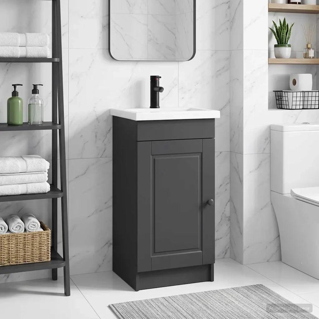 Mobile da bagno con lavabo Nero 42 x 40 x 84,5 cm 890055