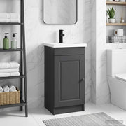 Mobile da bagno con lavabo Nero 42 x 40 x 84,5 cm 890055