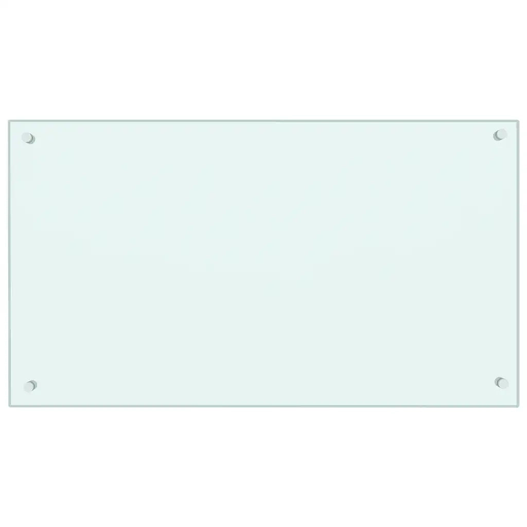 Paraschizzi per Cucina Bianco 90x50 cm in Vetro Temperatocod mxl 73096