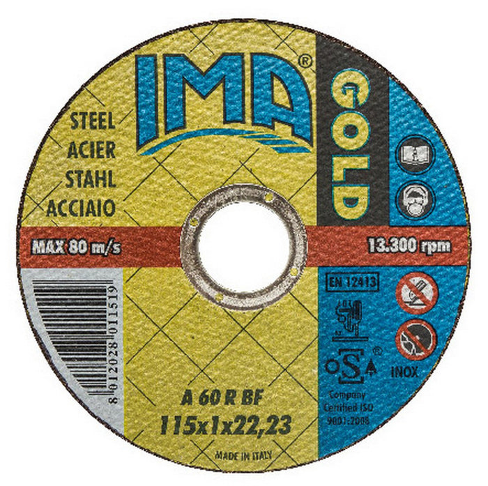 minidisco x ferro ima piano diametro 115x1x22 cod:ferx.5515